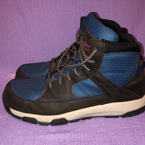 Used Men’s Avenger Edge Mid Work Boots A7702 Size 14 Carbon Toe, EH, Waterproof - Picture 4 of 11